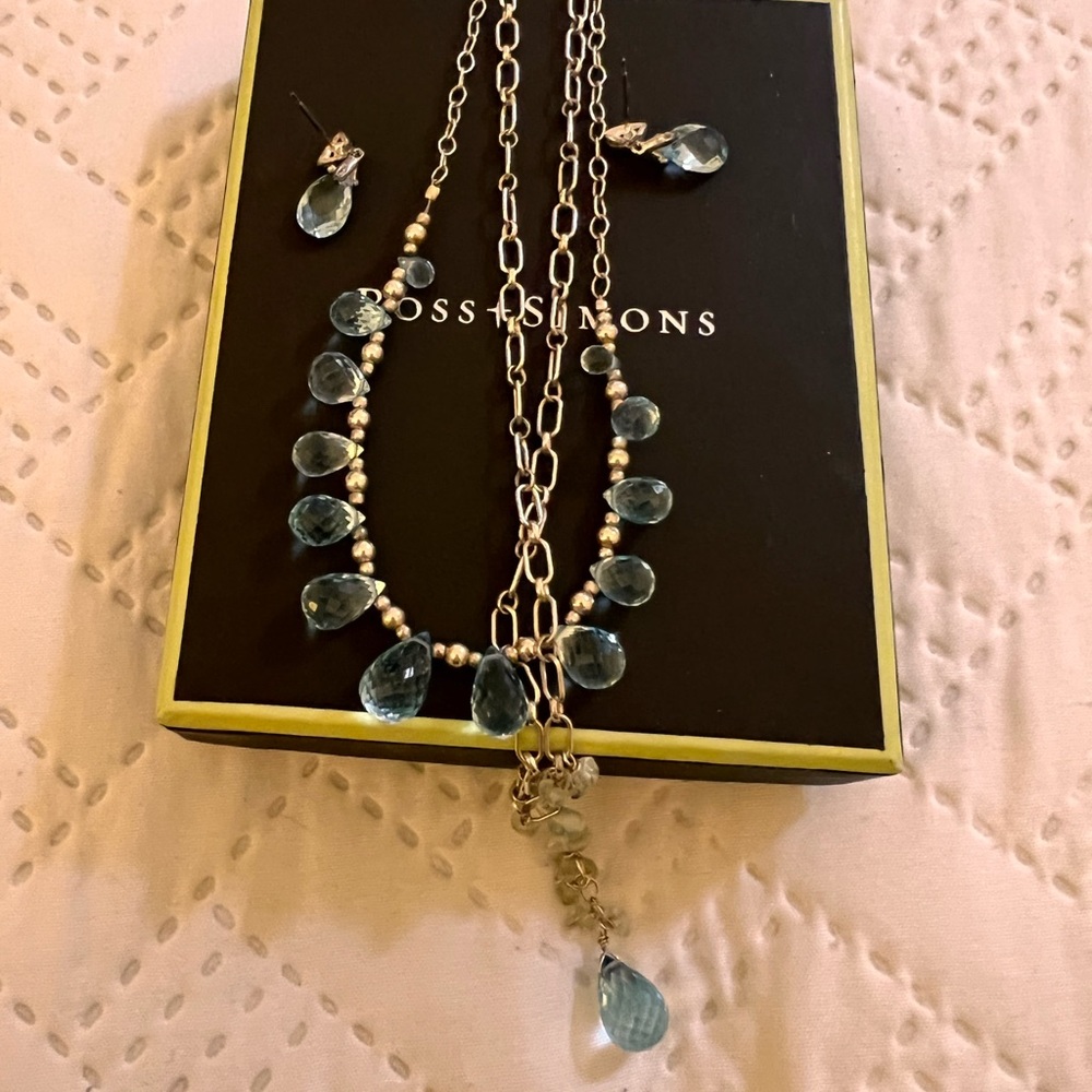 NWT Ross Simons Aquamarine Set